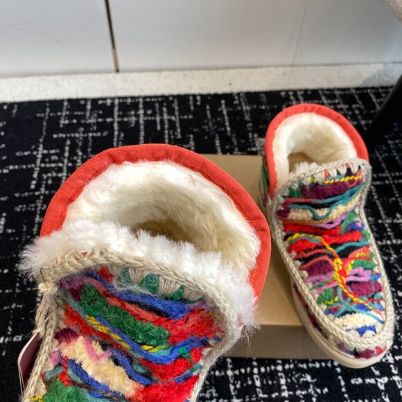Mou Eskimo Mini Series Ethnic Round-Toe Women's Snow Boots - Picture 7 of 9